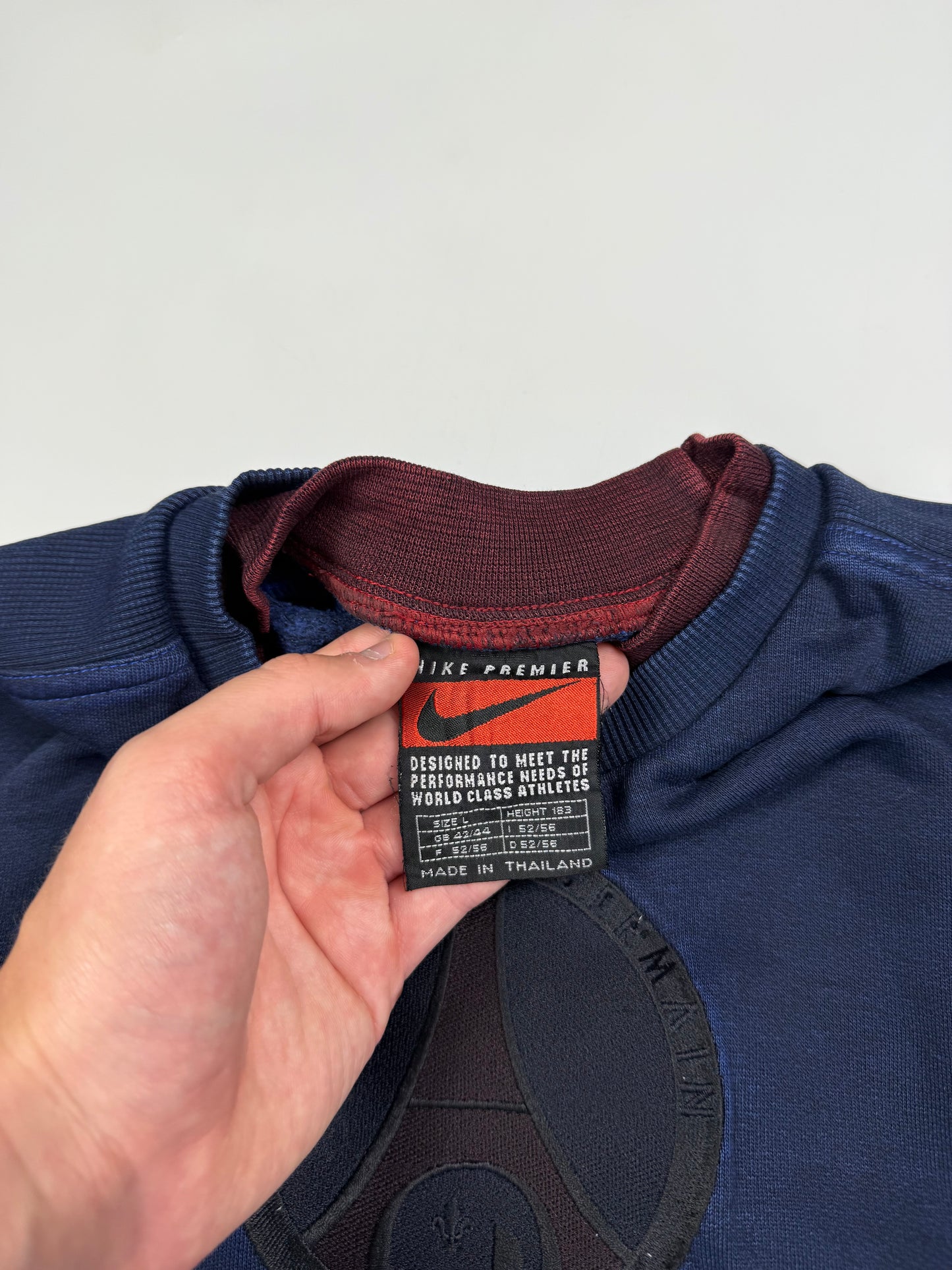 Vintage PSG 1997/98 Nike football sweatshirt (L)