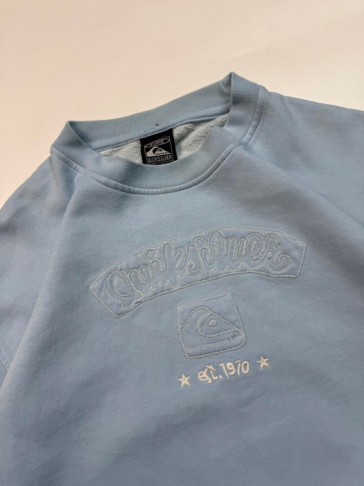 Vintage Y2K Quiksilver spell out sweatshirt (XL)