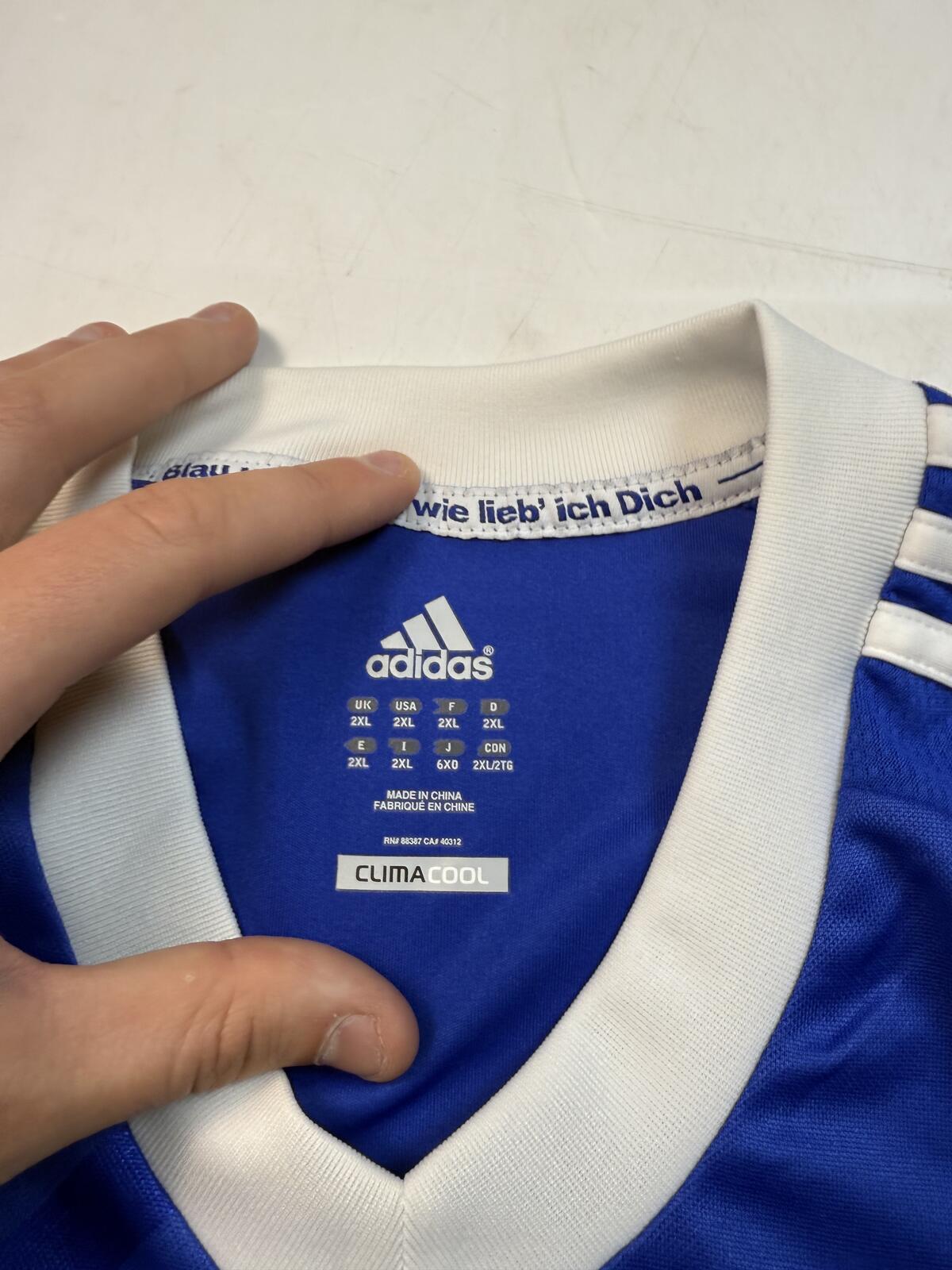 Schalke 2012/13 Adidas home football shirt (XXL)