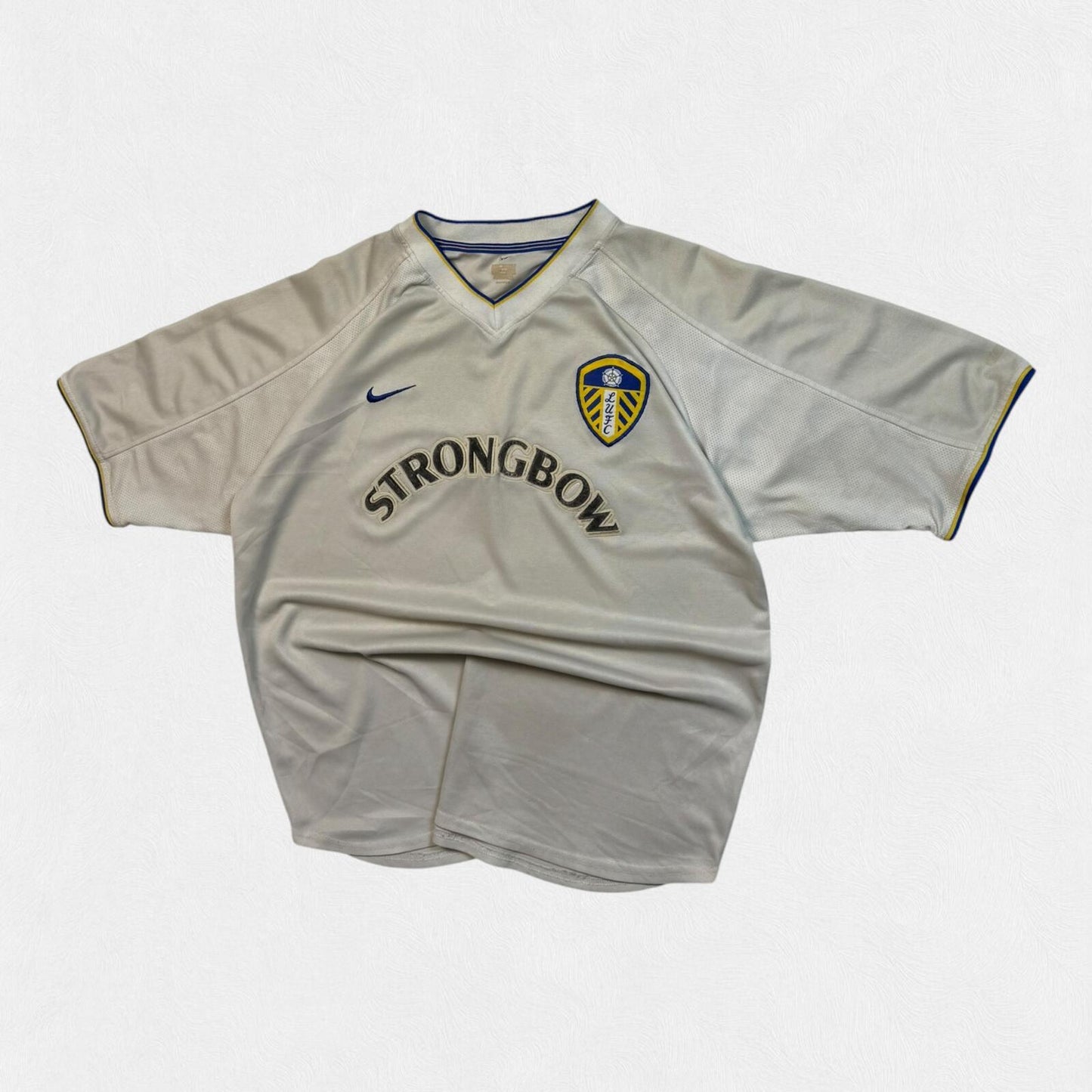 Vintage Leeds 2000-02 Nike home football shirt (L)