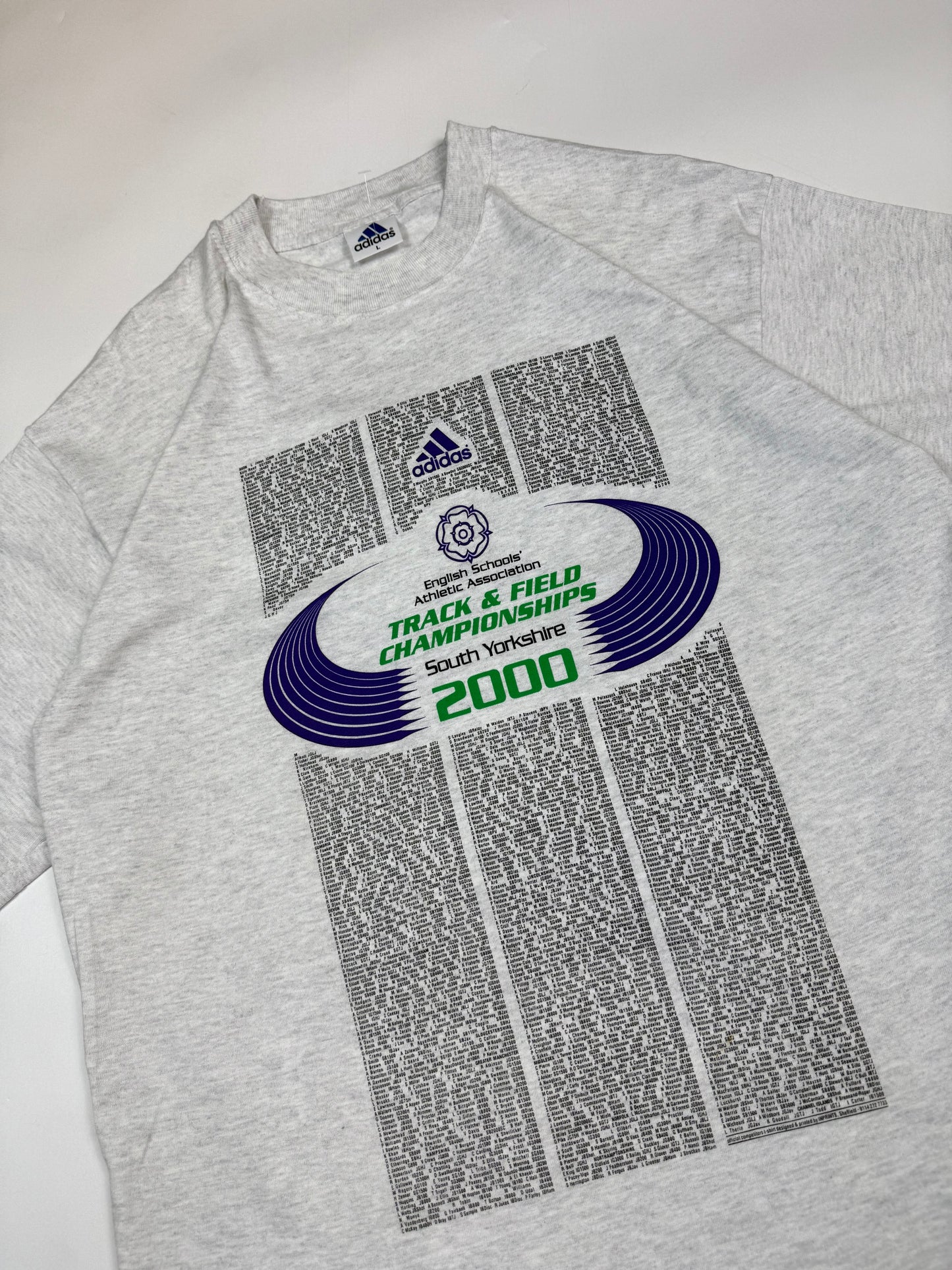 Vintage Adidas track & field championships 2000 graphic tee (L)