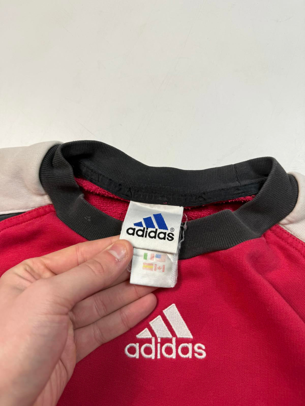 Vintage 90s adidas colour block sweatshirt (L)