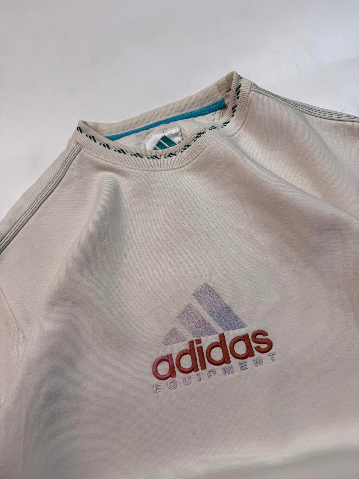 Vintage 90s adidas equipment centre logo sweatshirt (M)
