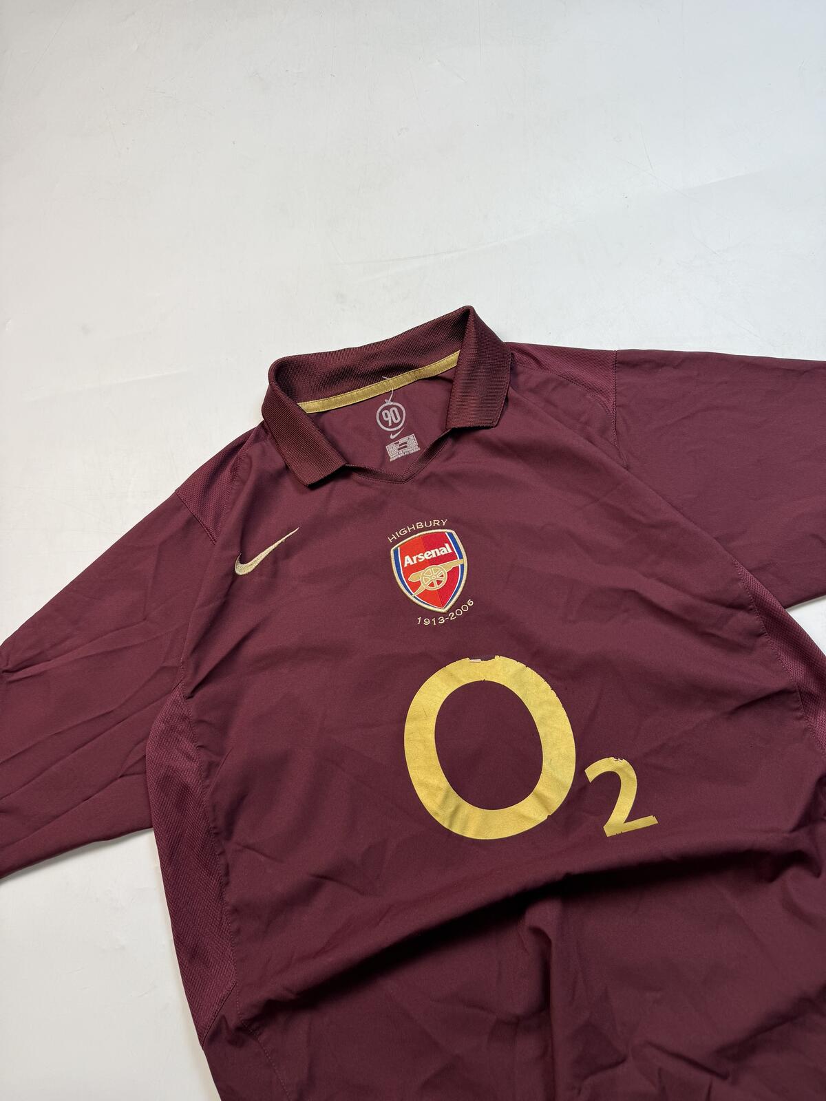 Vintage Arsenal 2005/06 Nike home football shirt (M)