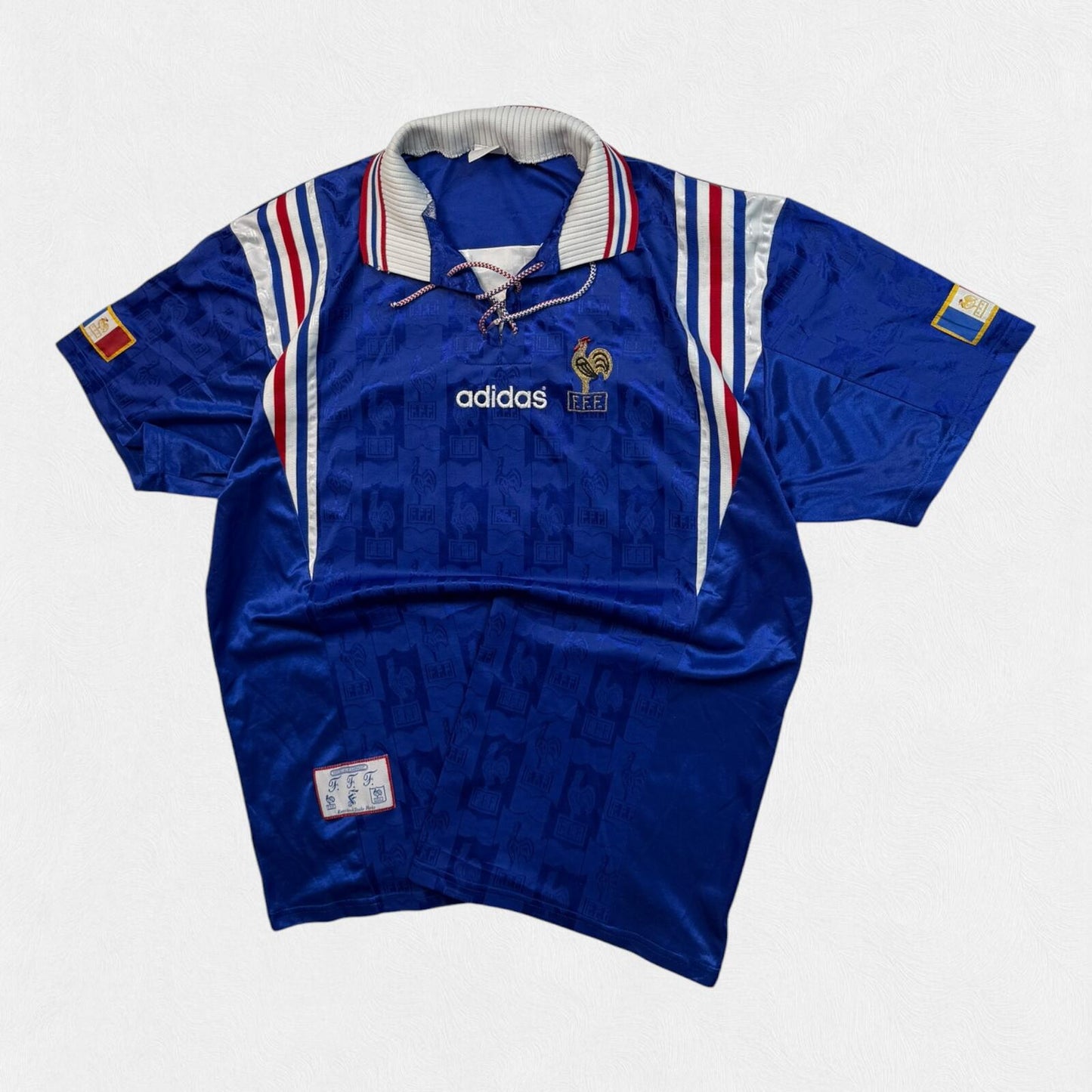 Vintage France 1996-98 Adidas home football shirt (XL)