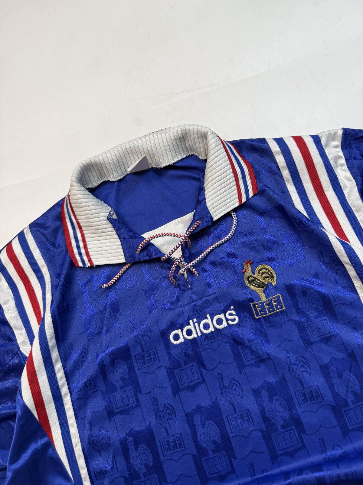 Vintage France 1996-98 Adidas home football shirt (XL)