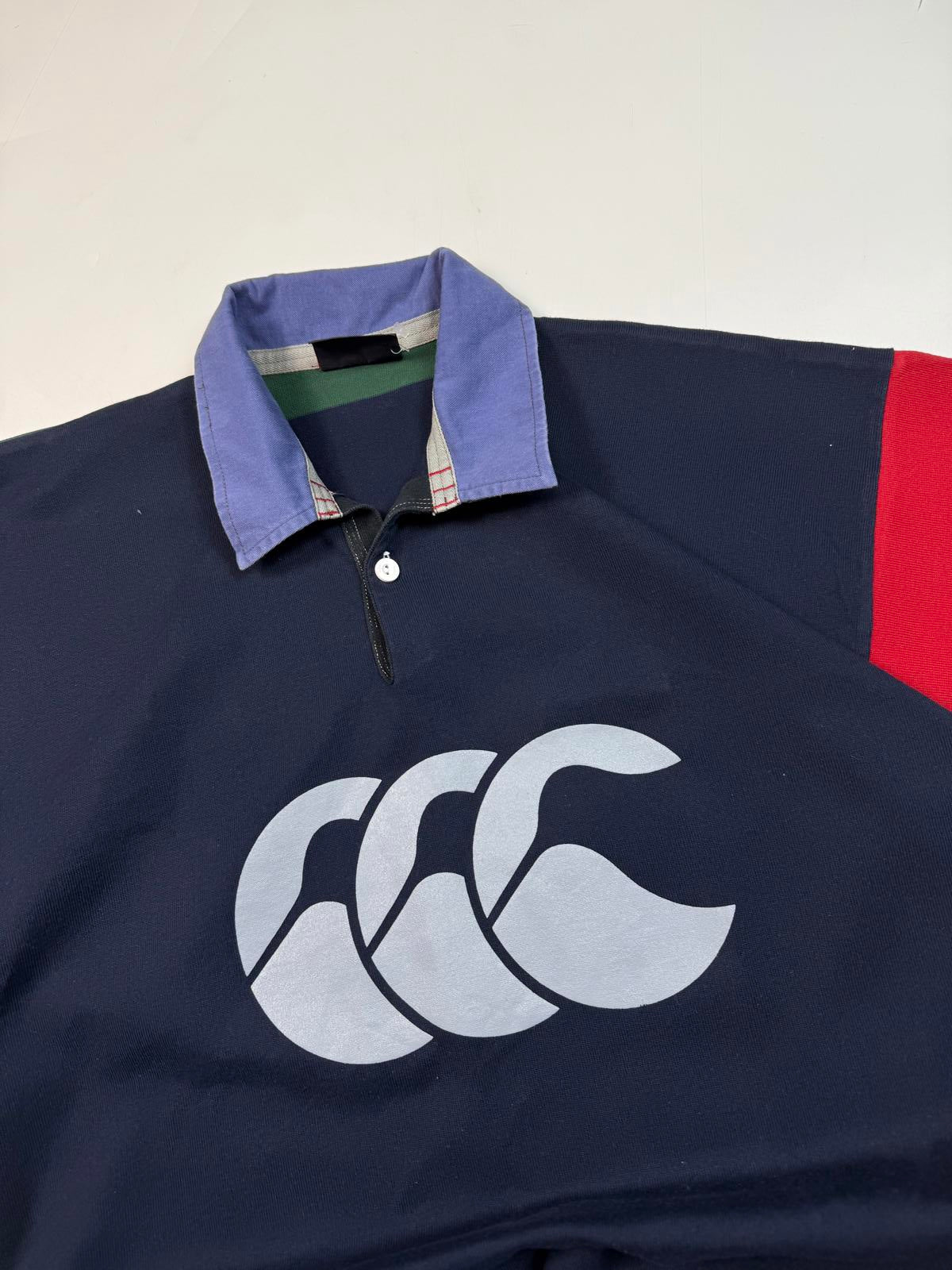 Vintage Canterbury rugby polo shirt (L)