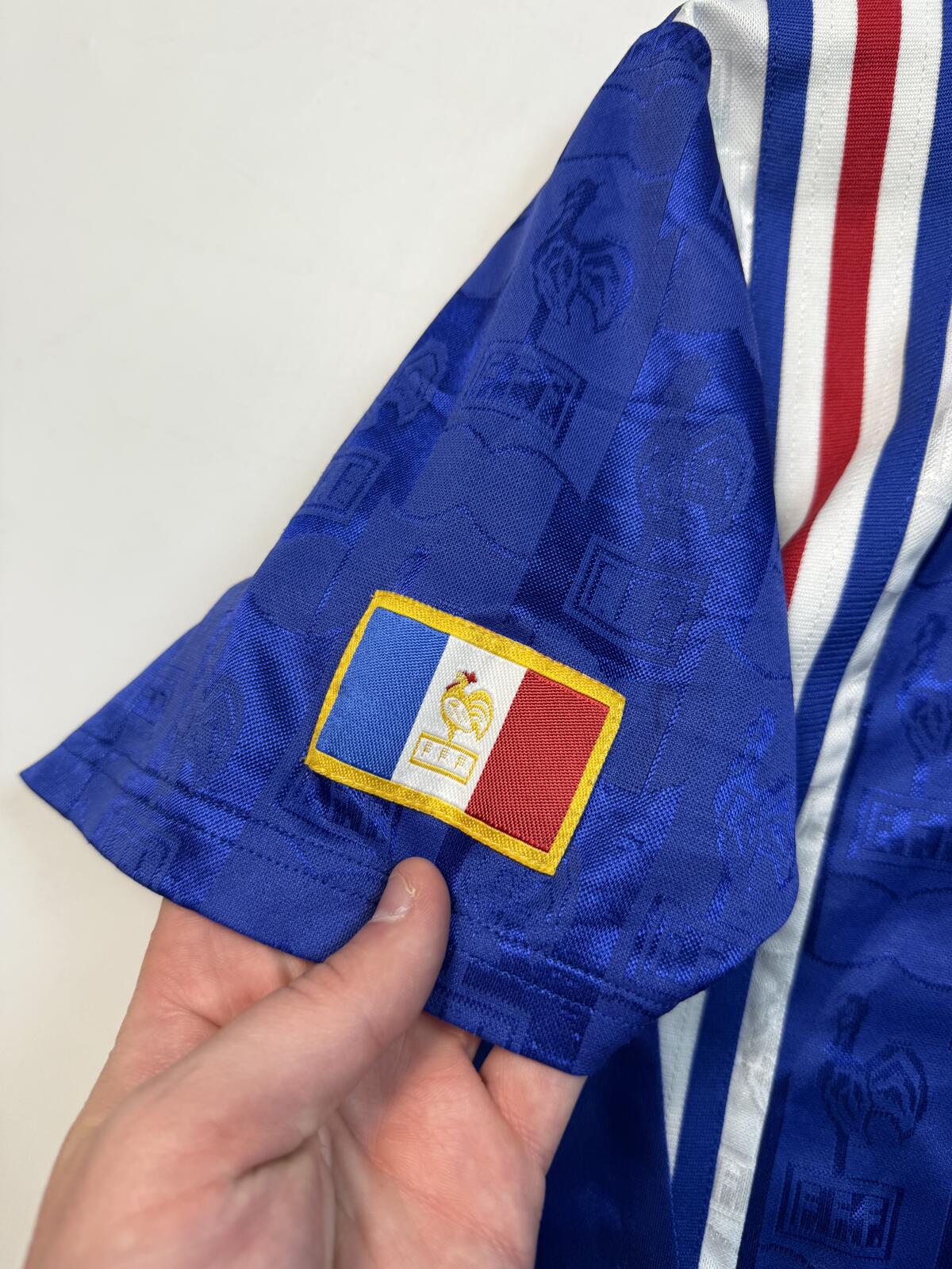 Vintage France 1996-98 Adidas home football shirt (XL)