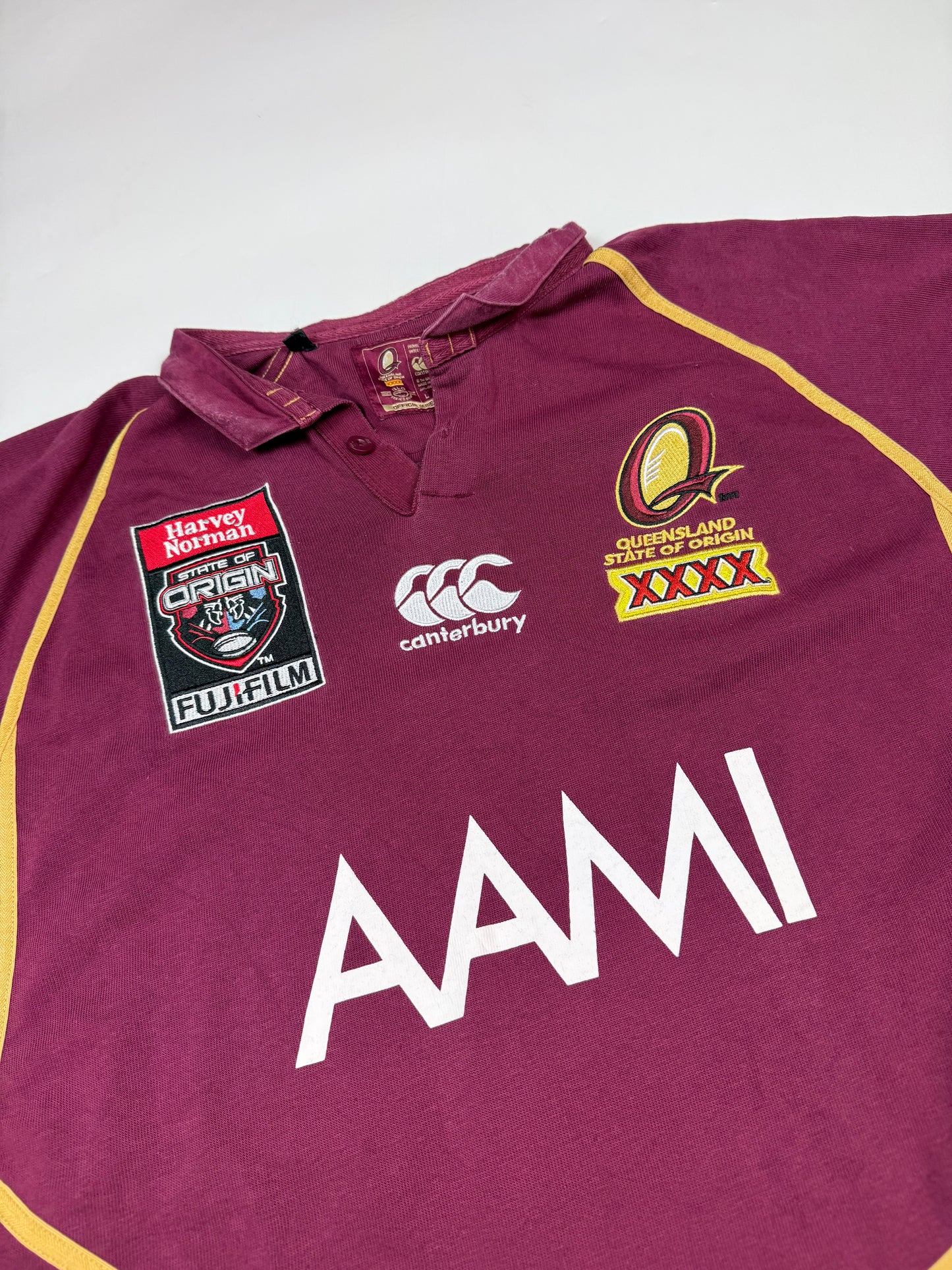 Queensland Maroons state of origin Canterbury rugby league shirt (L)