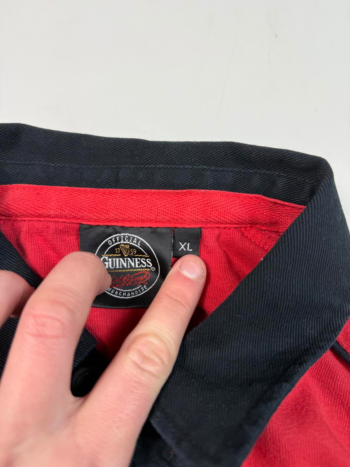 Vintage Wales Guinness Cotton Traders rugby shirt (XL)