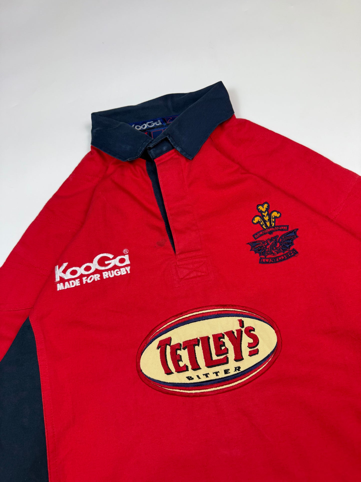 Vintage Llanelli 2000-02 Kooga rugby union shirt (L)