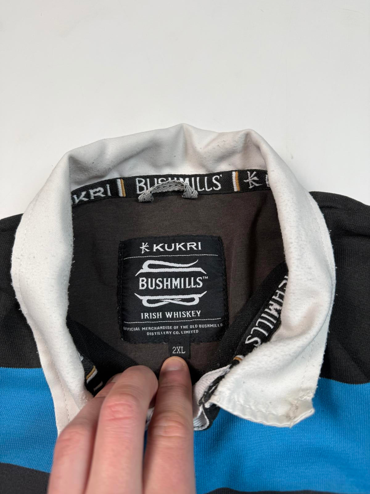 Vintage Bushmills Kukri rugby union shirt (XXL)
