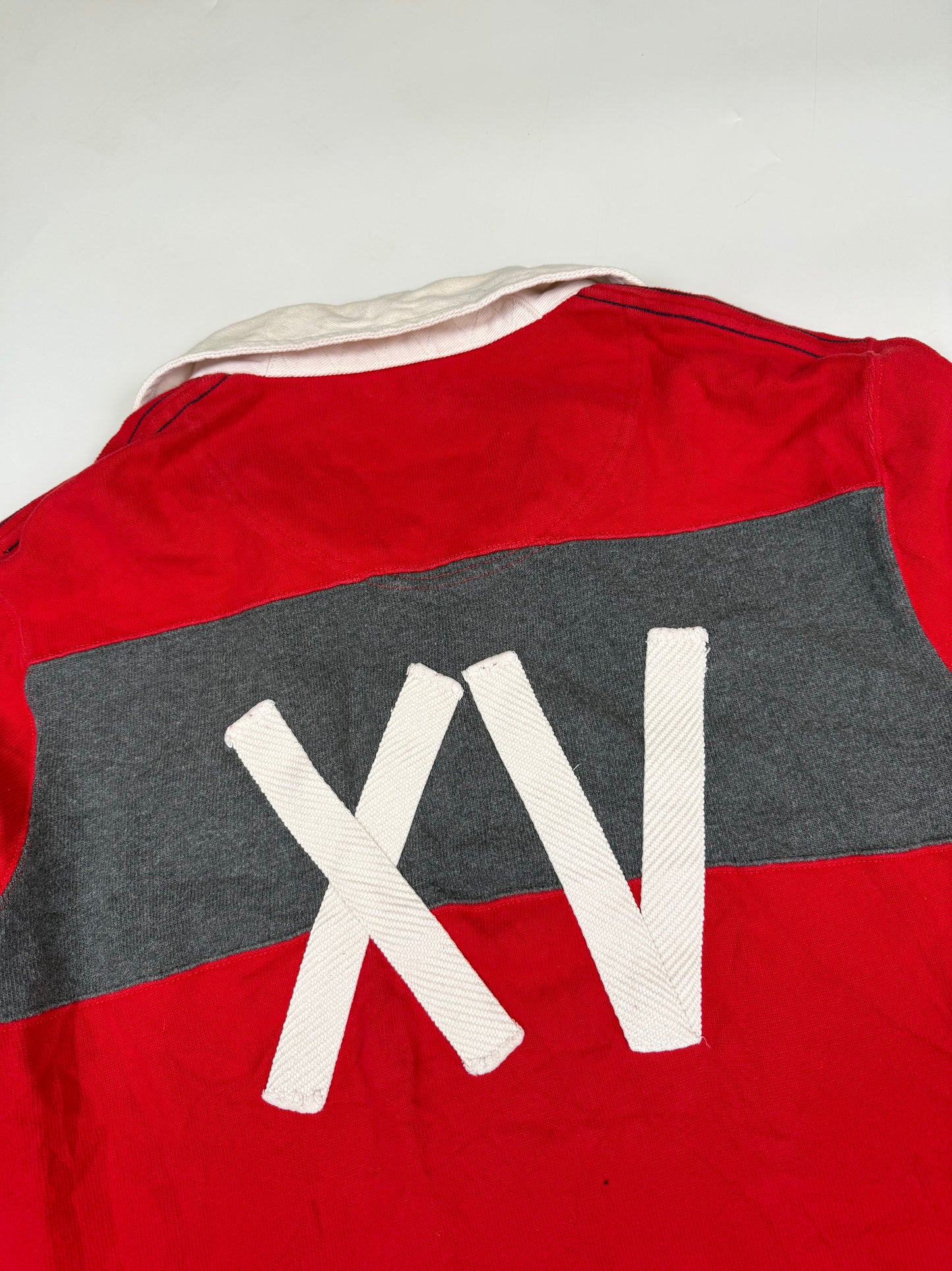 Vintage Nike striped rugby polo shirt (XL)