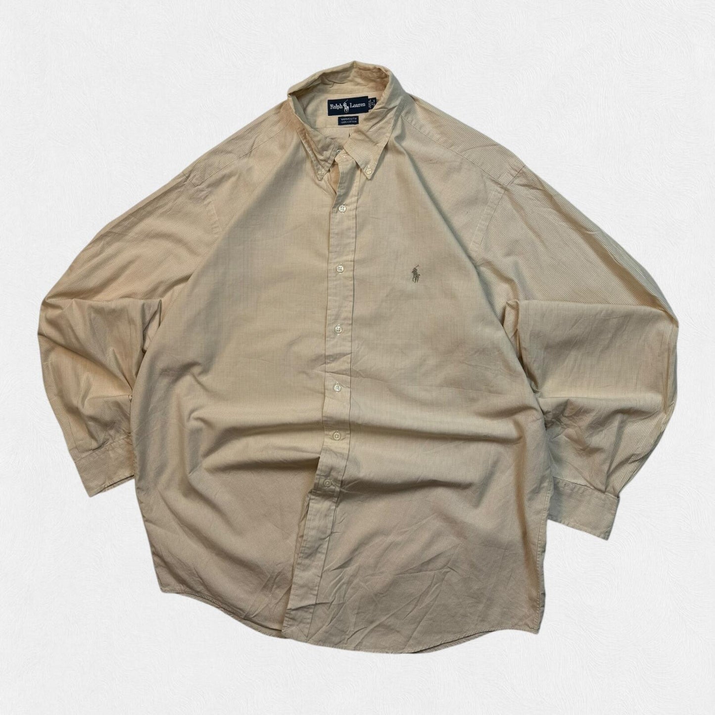 Vintage 90s Polo Ralph Lauren checkered long sleeve shirt (XL)