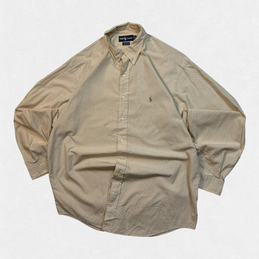 Vintage 90s Polo Ralph Lauren checkered long sleeve shirt (XL)
