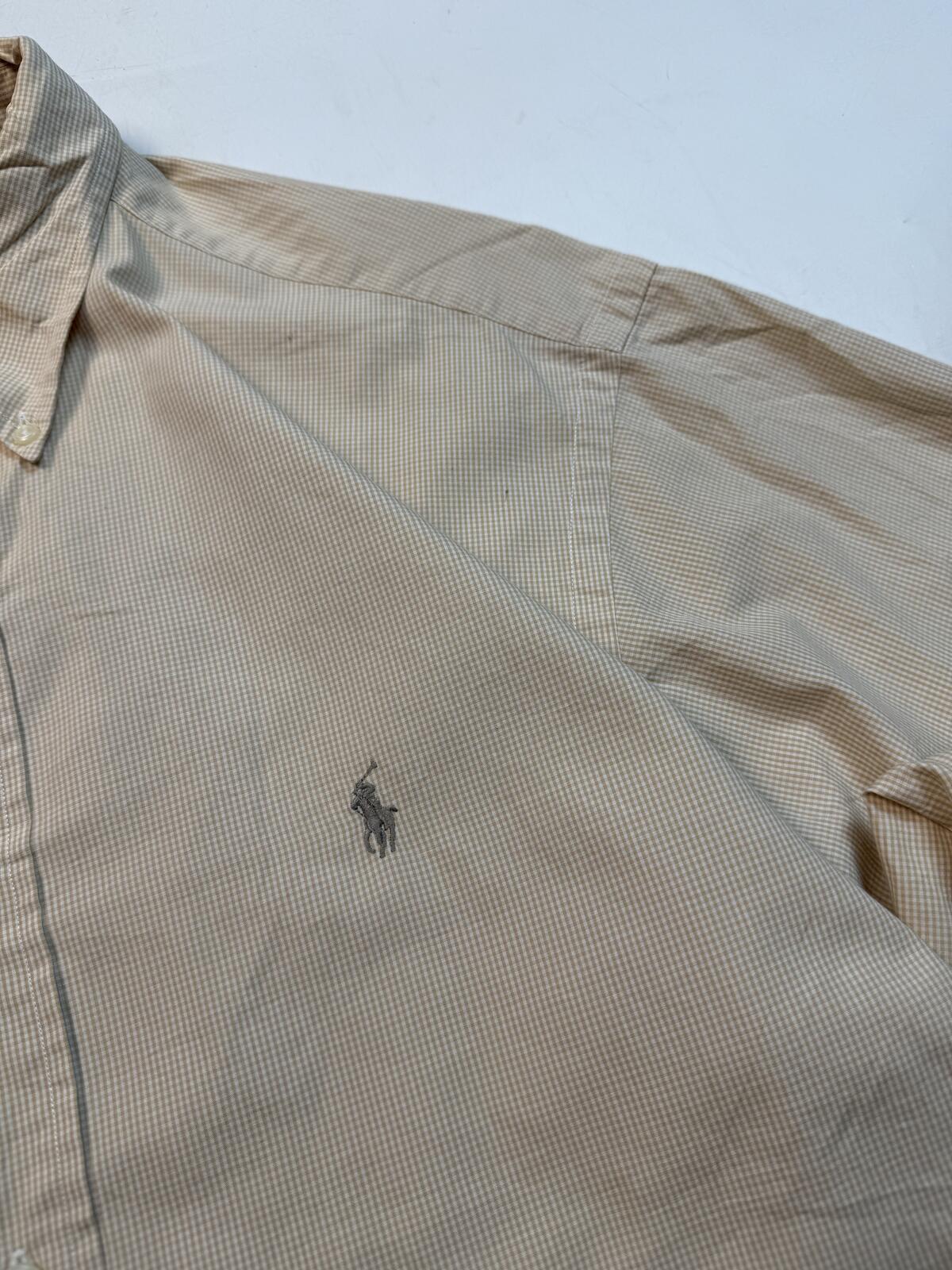 Vintage 90s Polo Ralph Lauren checkered long sleeve shirt (XL)