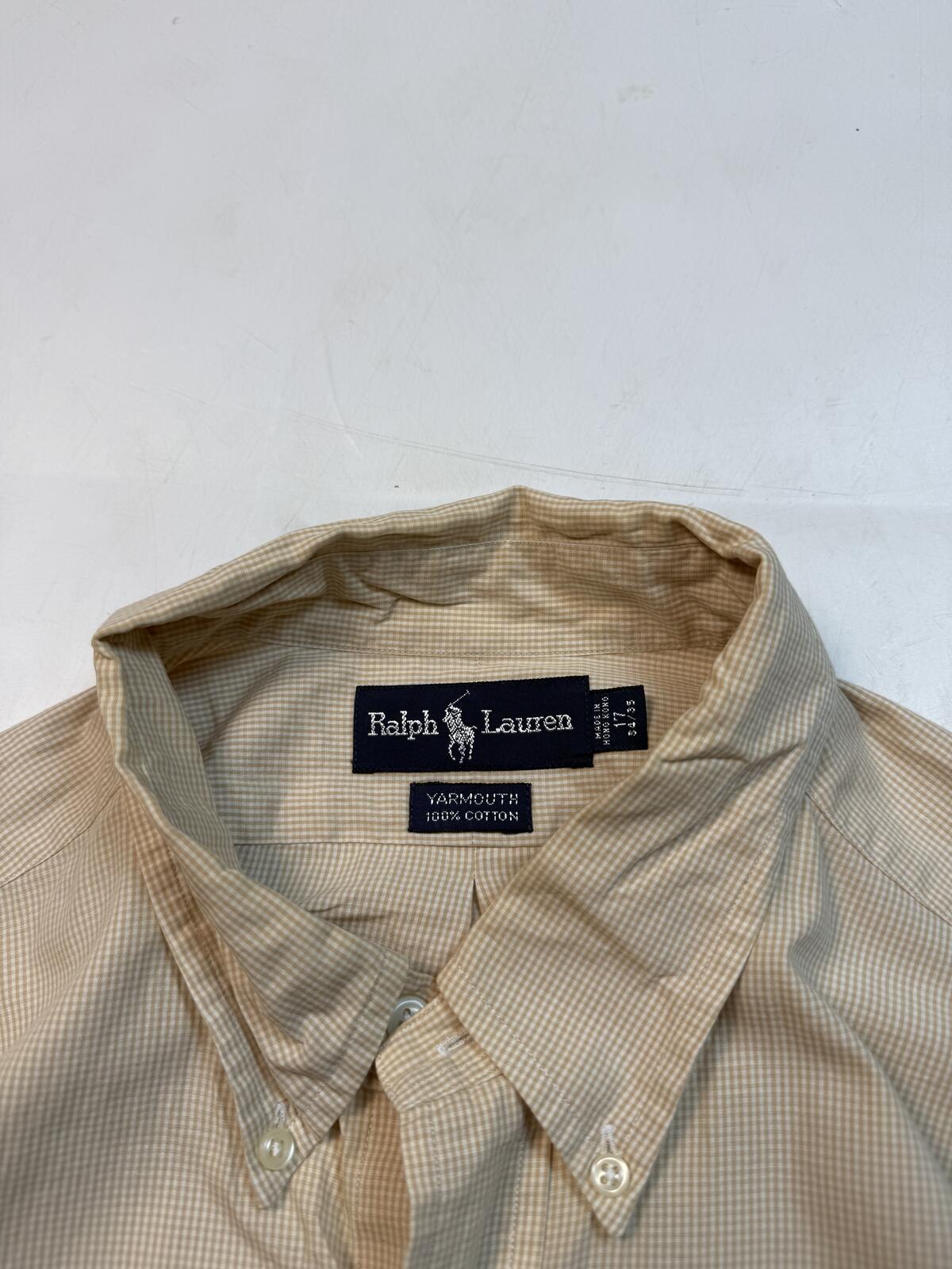 Vintage 90s Polo Ralph Lauren checkered long sleeve shirt (XL)