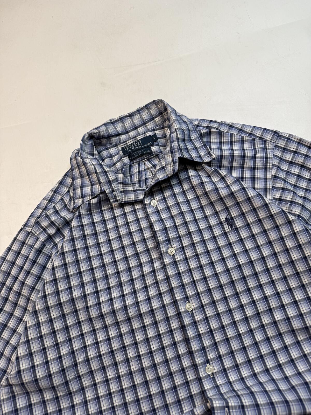 Vintage Polo Ralph Lauren checkered button up shirt (L)