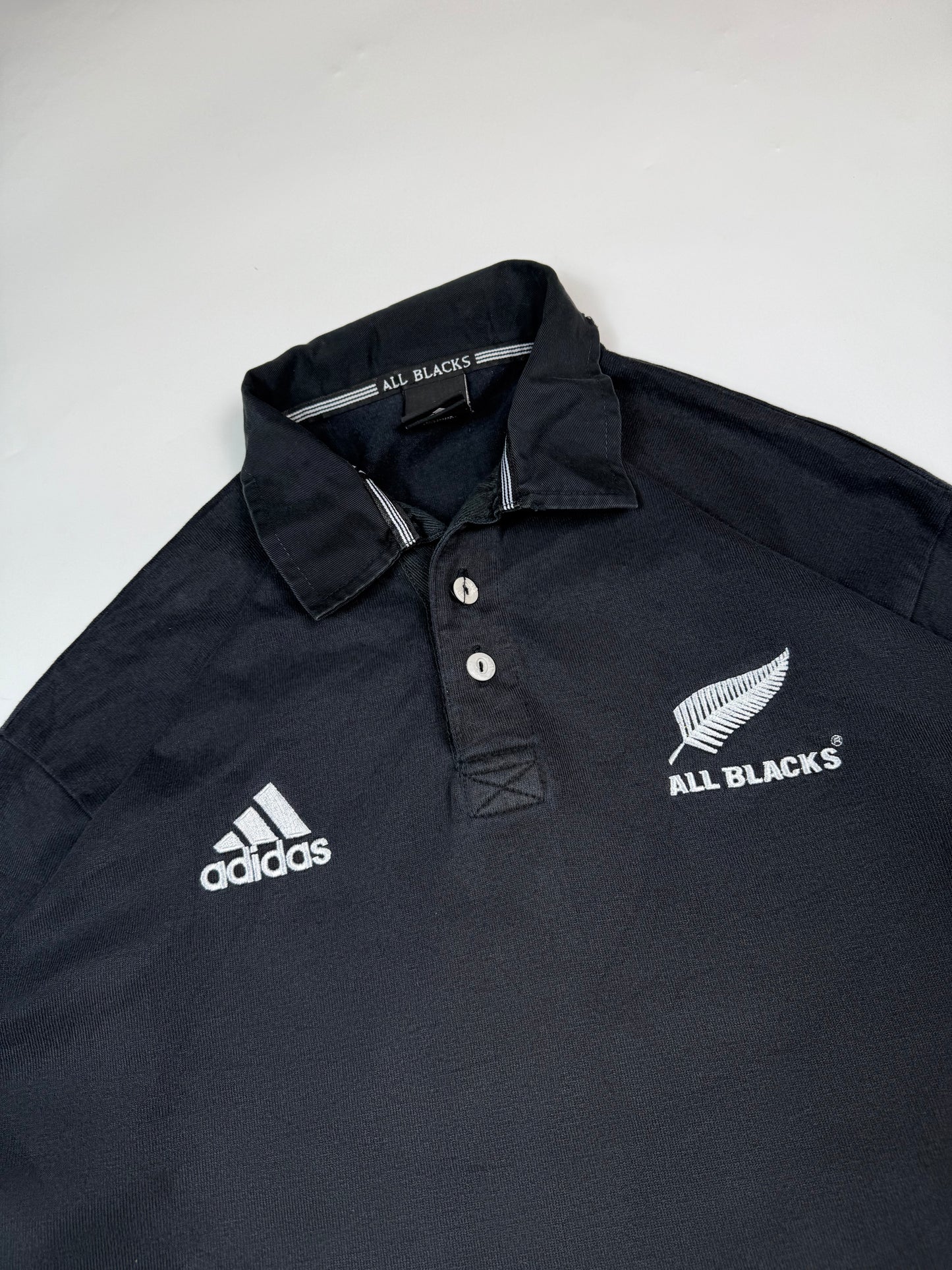 Vintage New Zealand all blacks 2001/02 Adidas rugby union shirt (L)