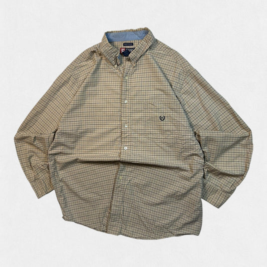 Vintage 90s Chaps Ralph Lauren checkered button up shirt (XL)