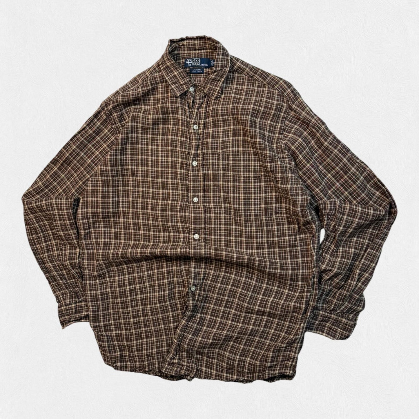 Vintage Polo Ralph Lauren checkered button up shirt (M)