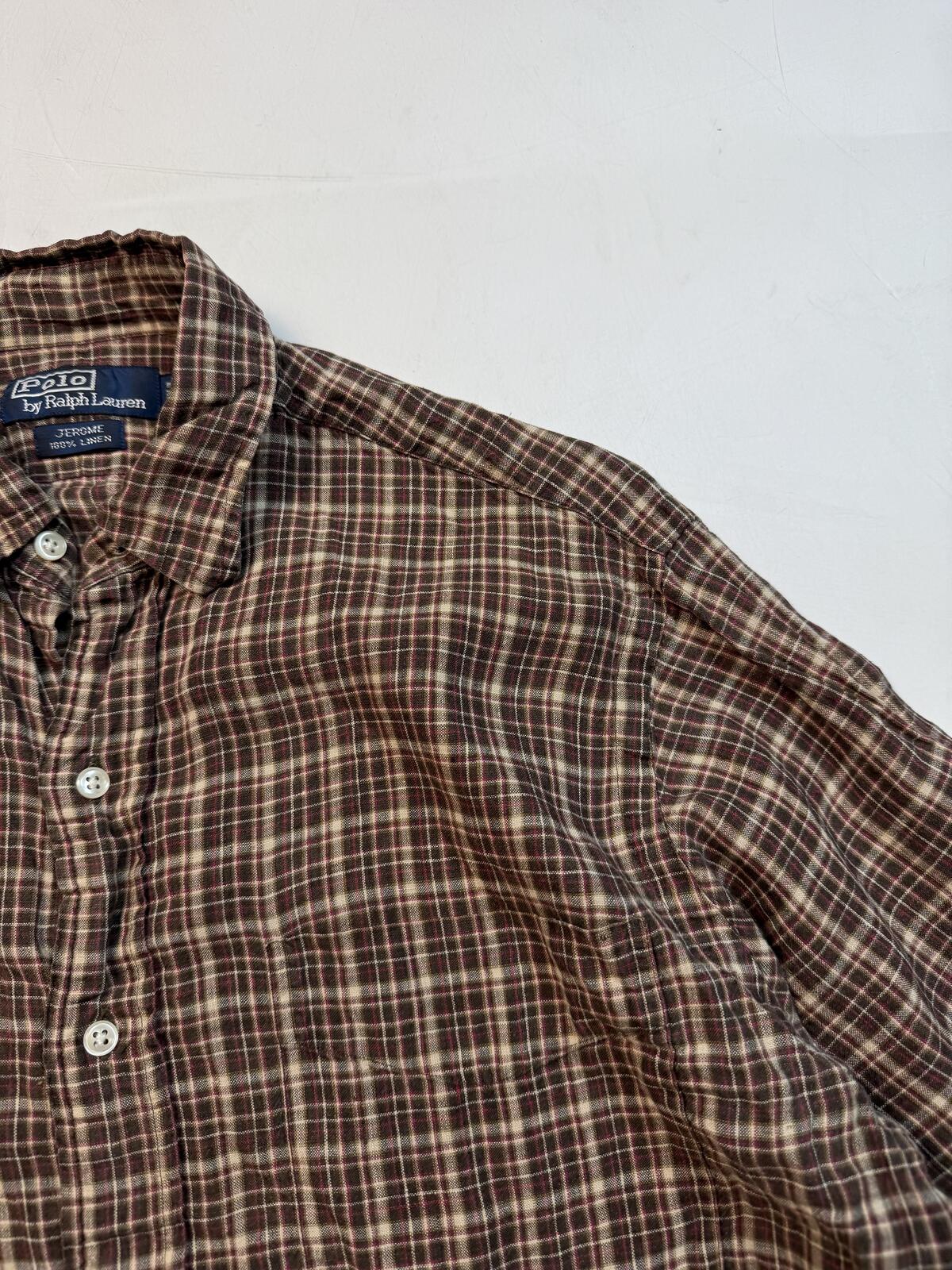 Vintage Polo Ralph Lauren checkered button up shirt (M)