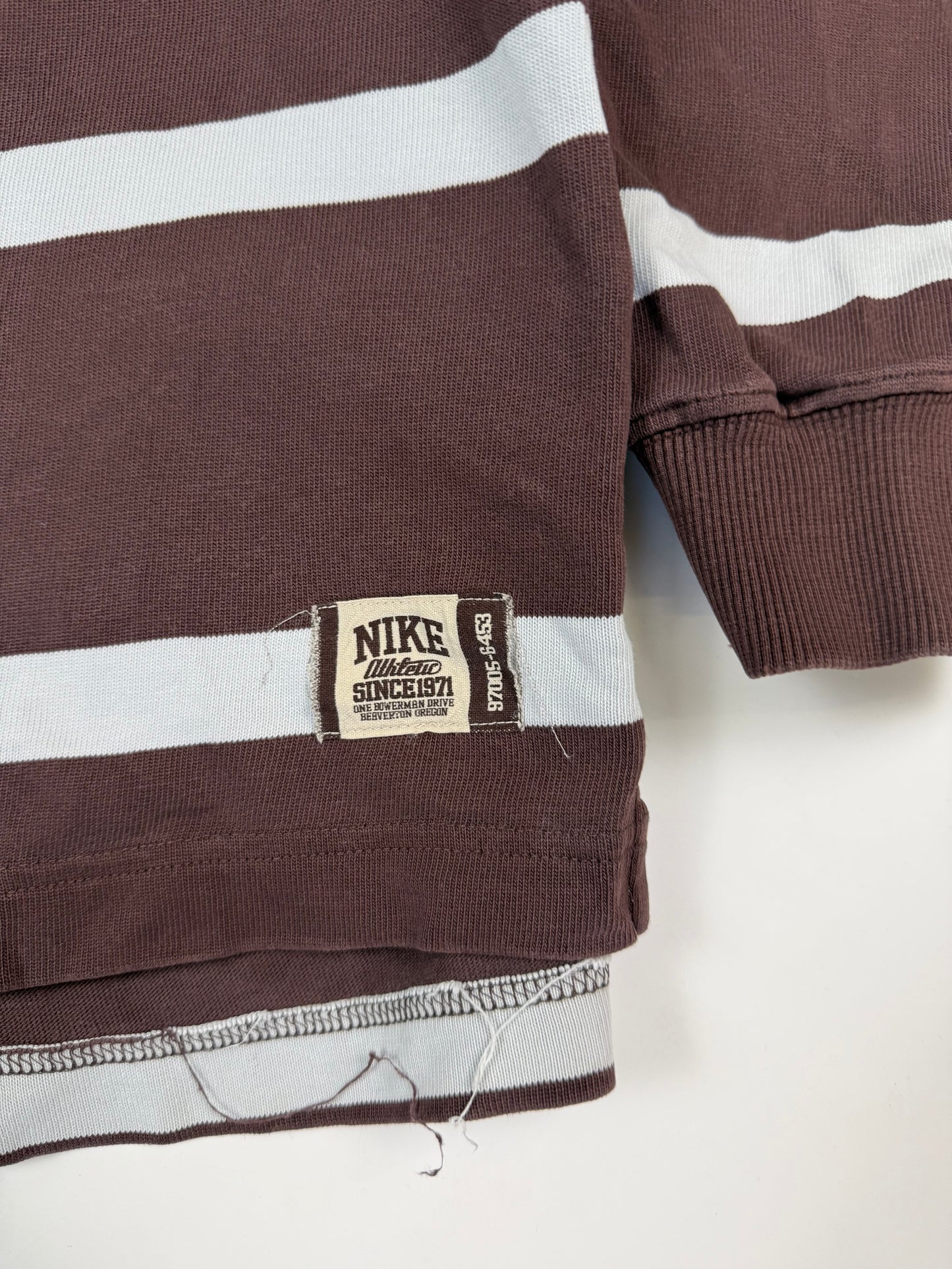 Vintage Nike athletic striped rugby polo (XXL)