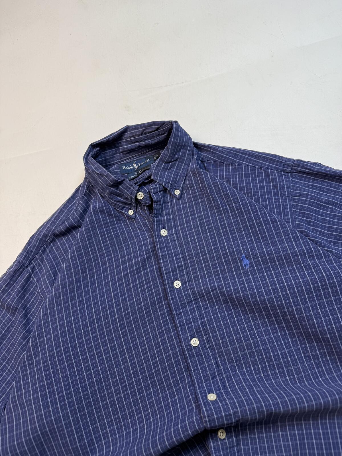 Vintage 90s Polo Ralph Lauren check button up shirt (L)
