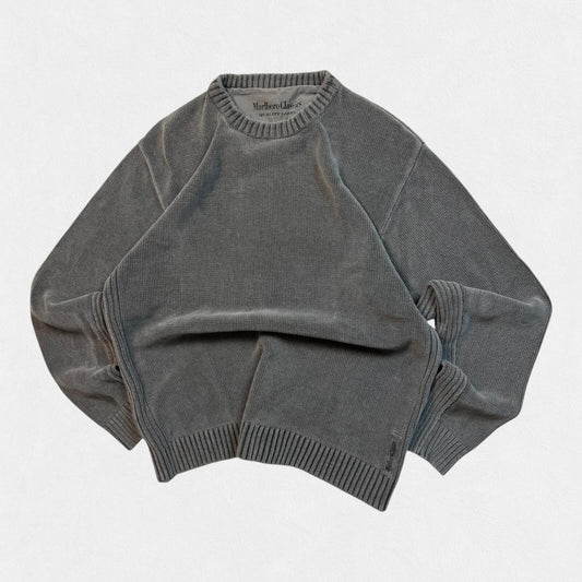 Marlboro classics washed chunky knit sweater (XXL)