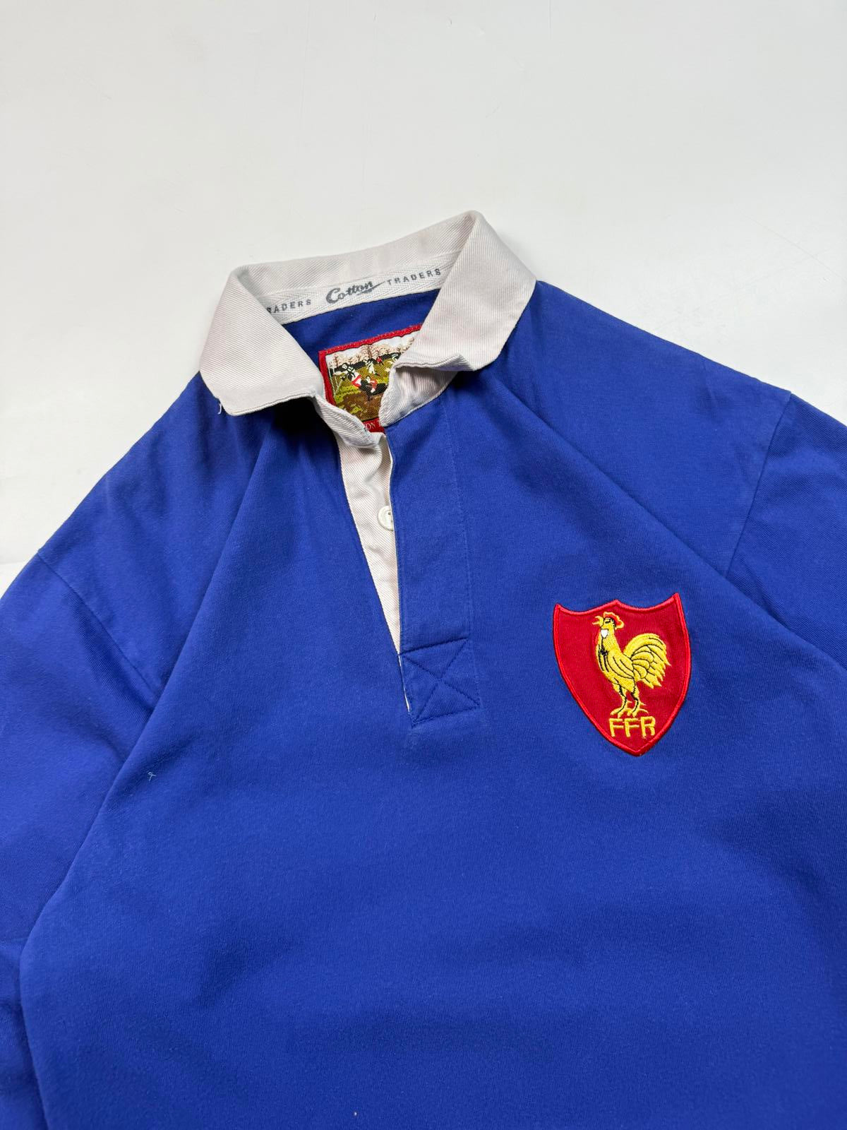 Vintage 90s France cotton traders rugby shirt (S)