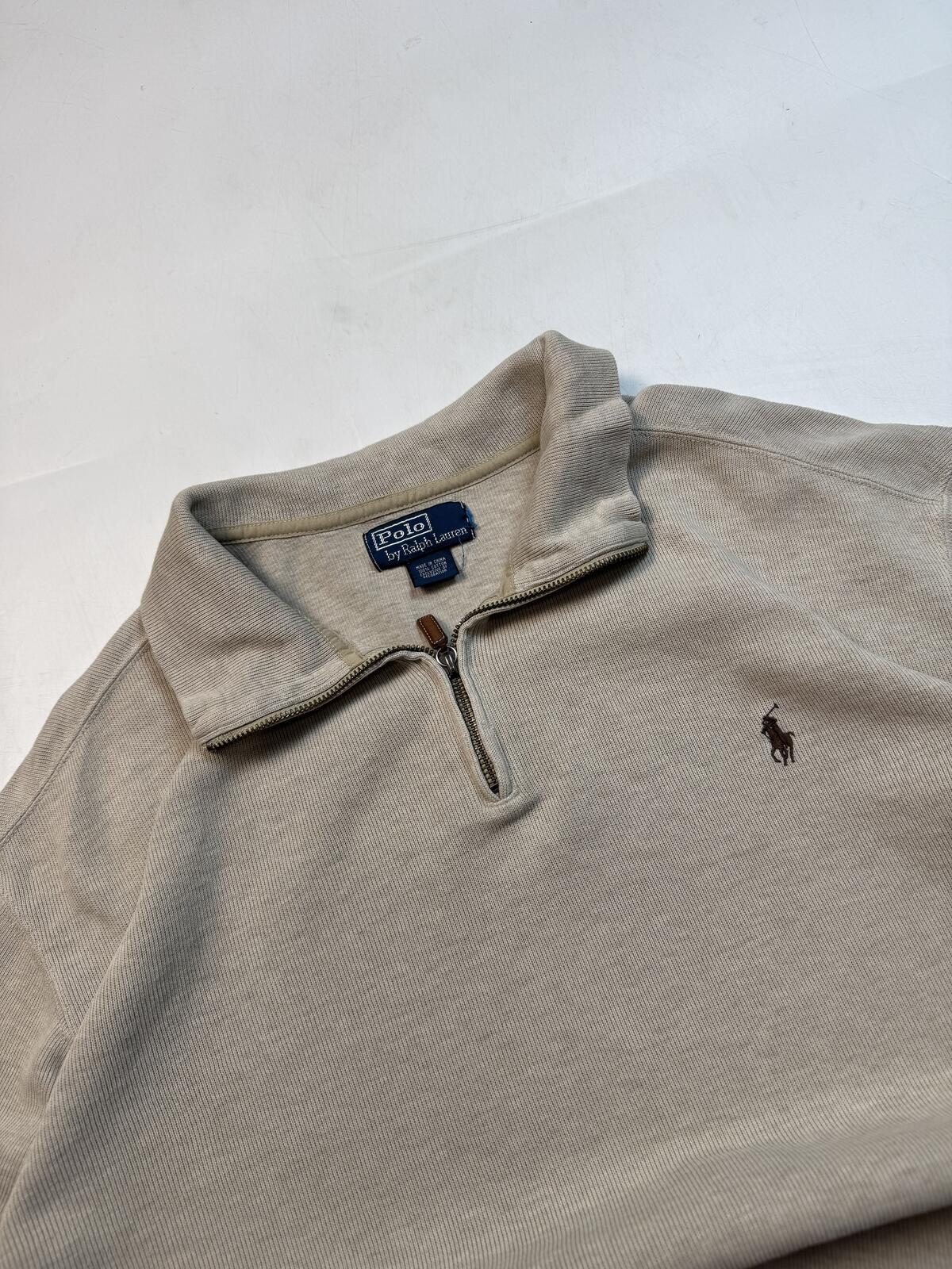 Vintage Polo Ralph Lauren quarter zip sweatshirt (XXL)