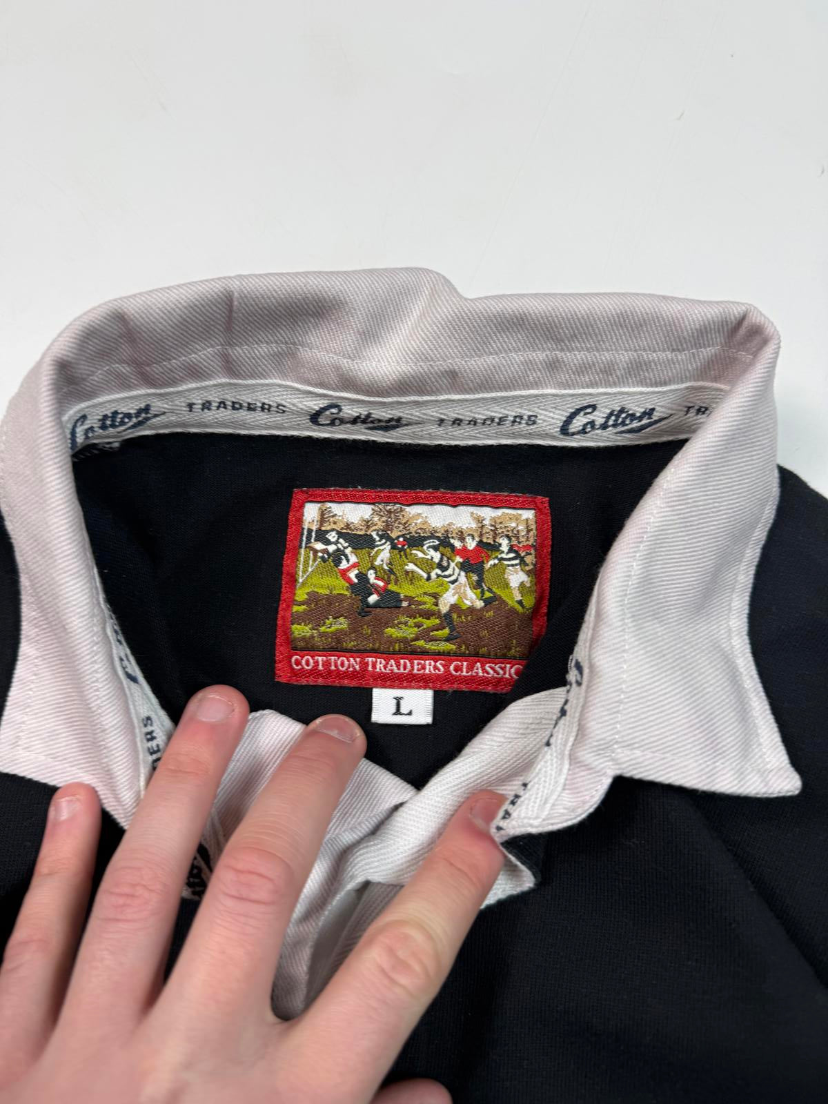 Vintage 90s New Zealand cotton traders rugby shirt (L)