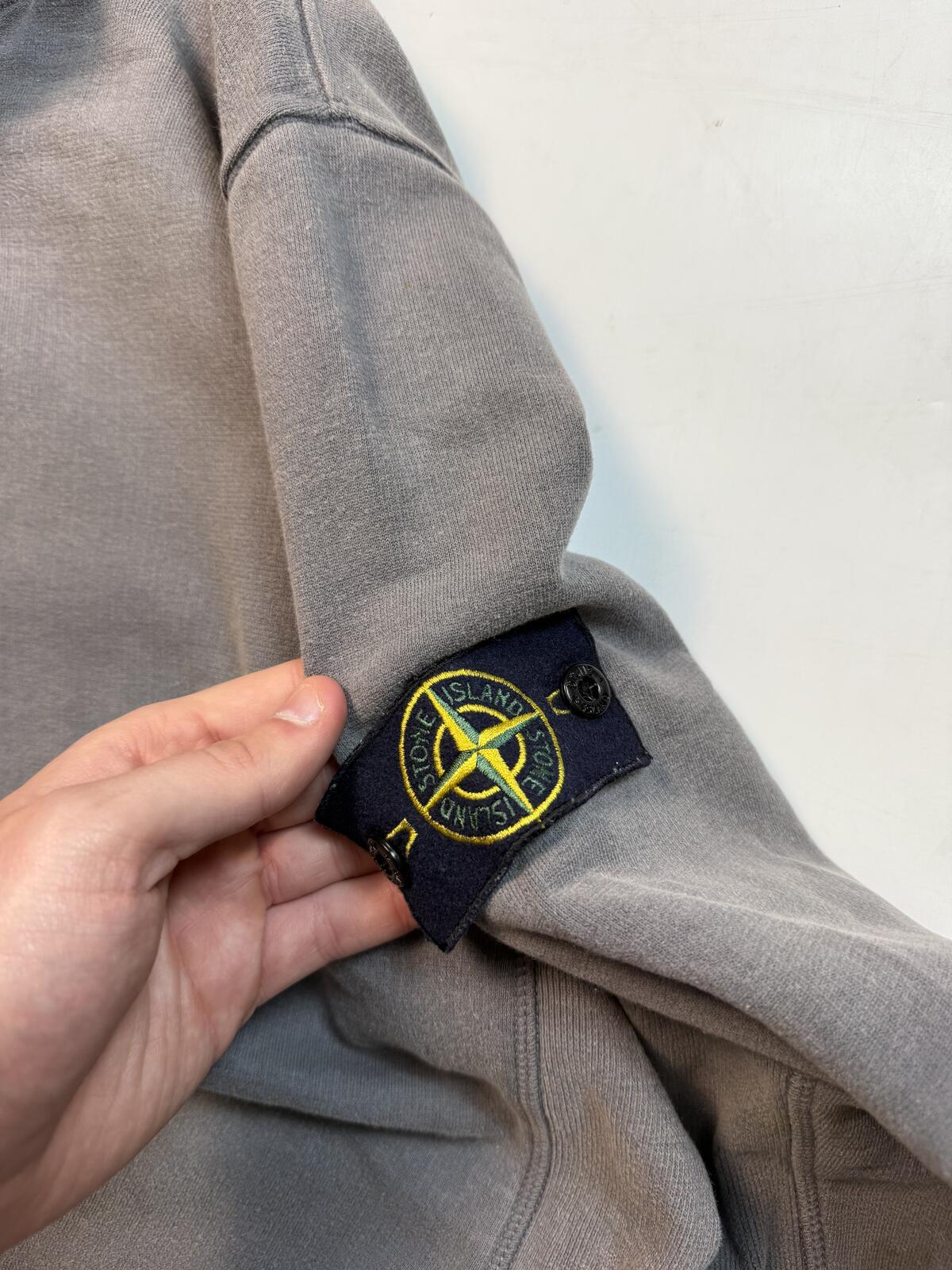 Stone Island AW14 Garment dyed quarter zip sweatshirt (XXL)