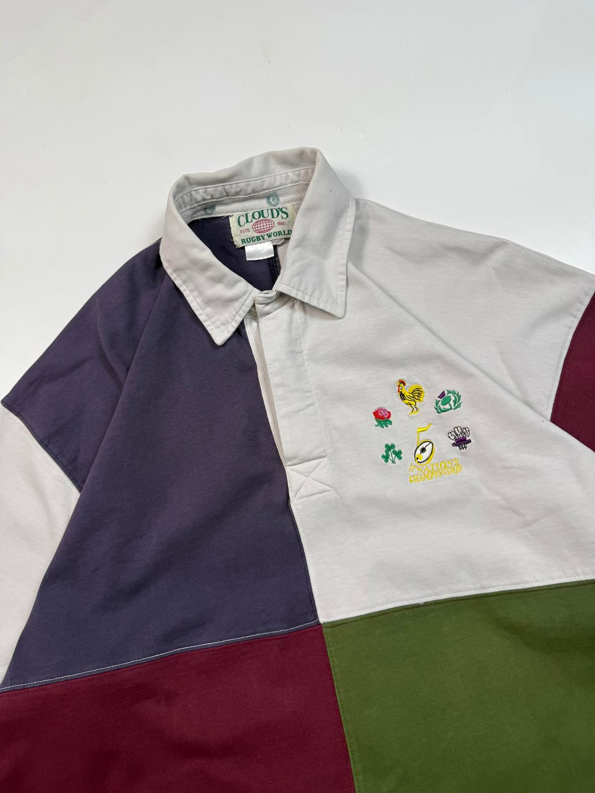 Vintage 90s 5 nations rugby union shirt (L)
