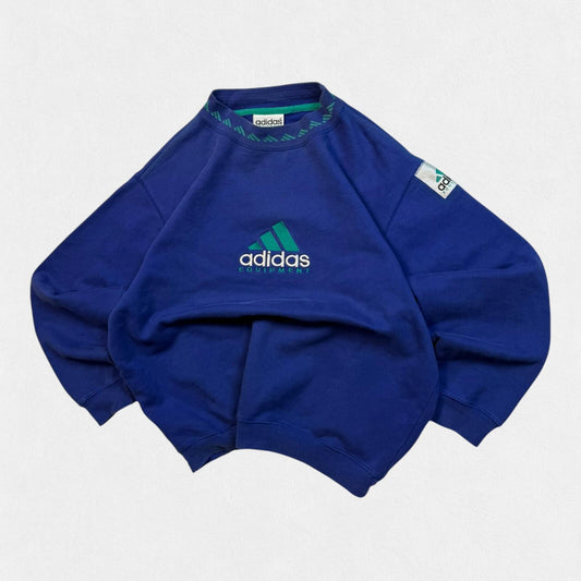 Vintage 90s adidas equipment centre logo sweatshirt (L)