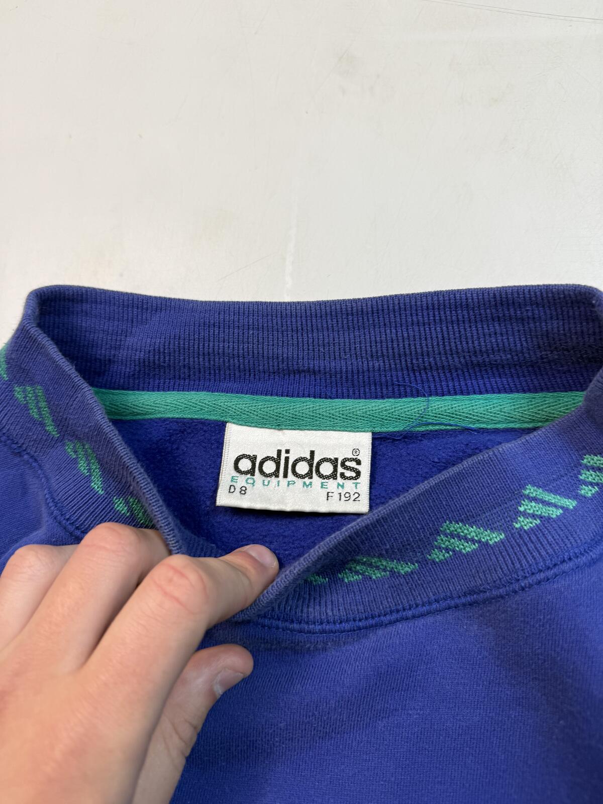 Vintage 90s adidas equipment centre logo sweatshirt (L)