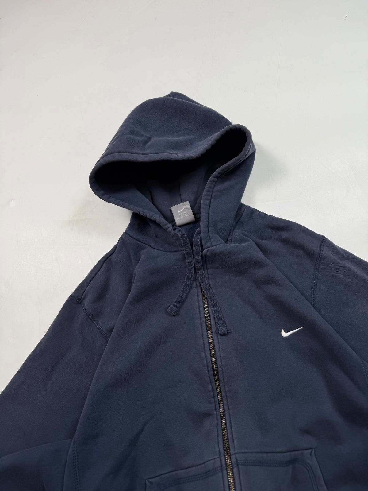 Vintage Nike mini swoosh zip up hoodie (L)