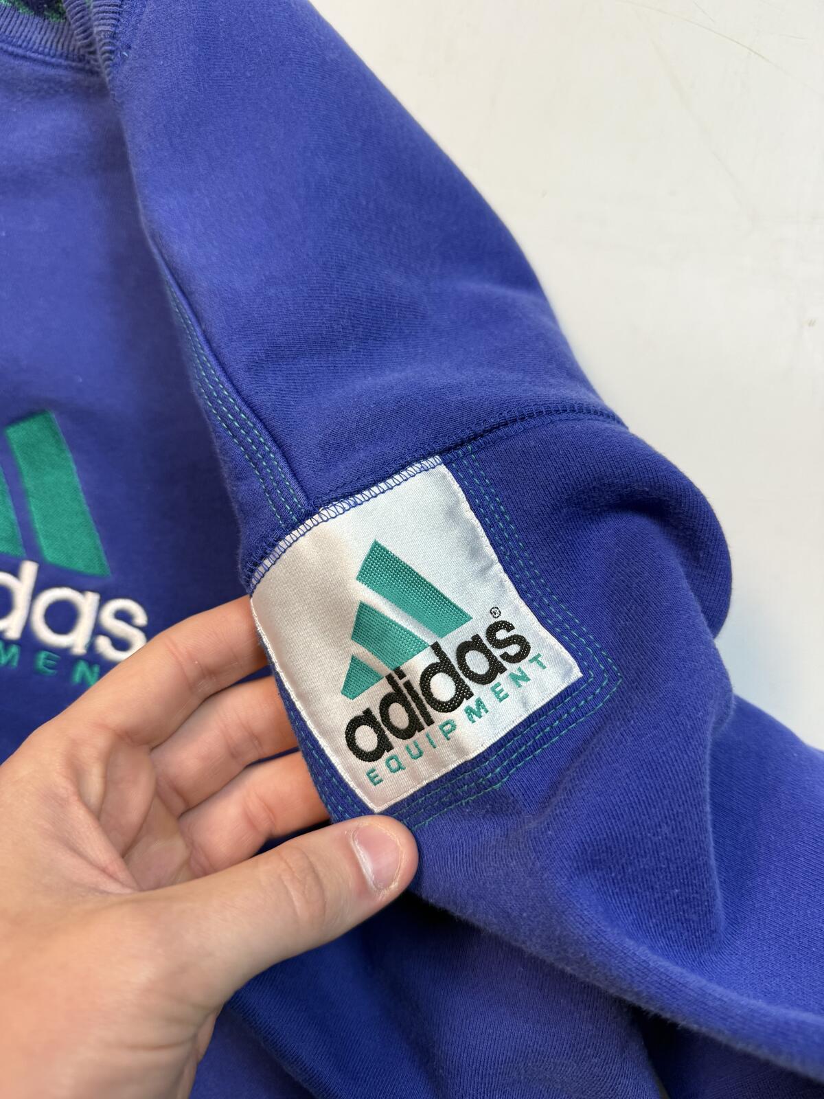 Vintage 90s adidas equipment centre logo sweatshirt (L)