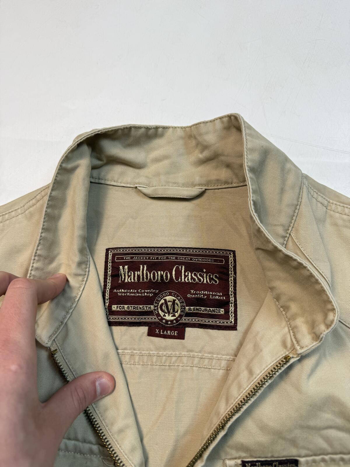 Vintage 90s Marlboro classics utility vest jacket (XL)