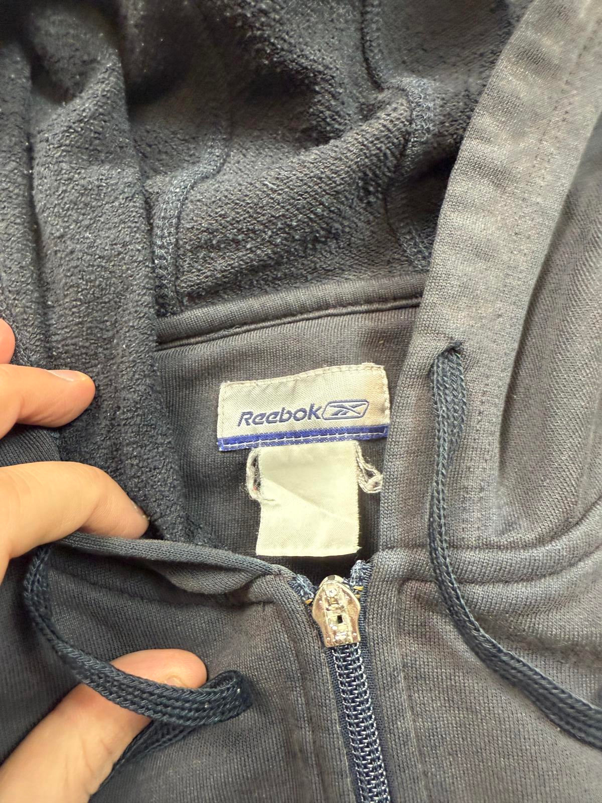 Vintage Reebok spell out full zip hoodie (M)