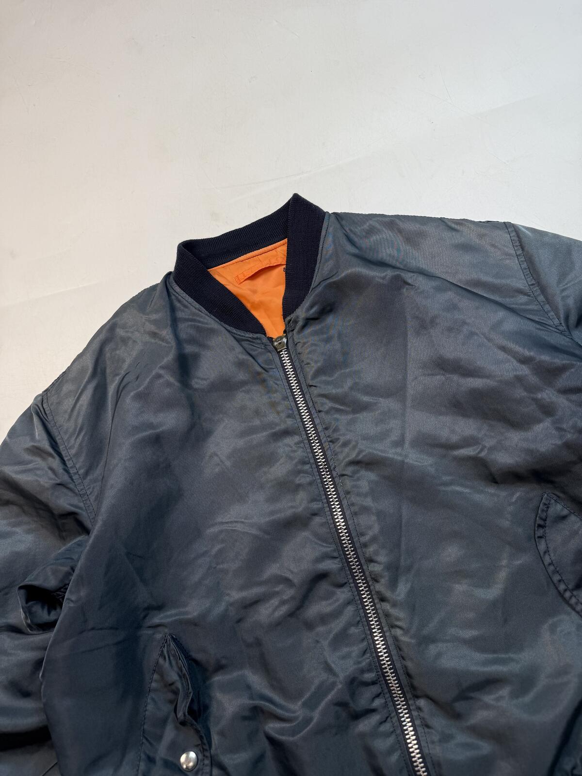 Vintage 90s MA-1 military flight bomber jacket (L)