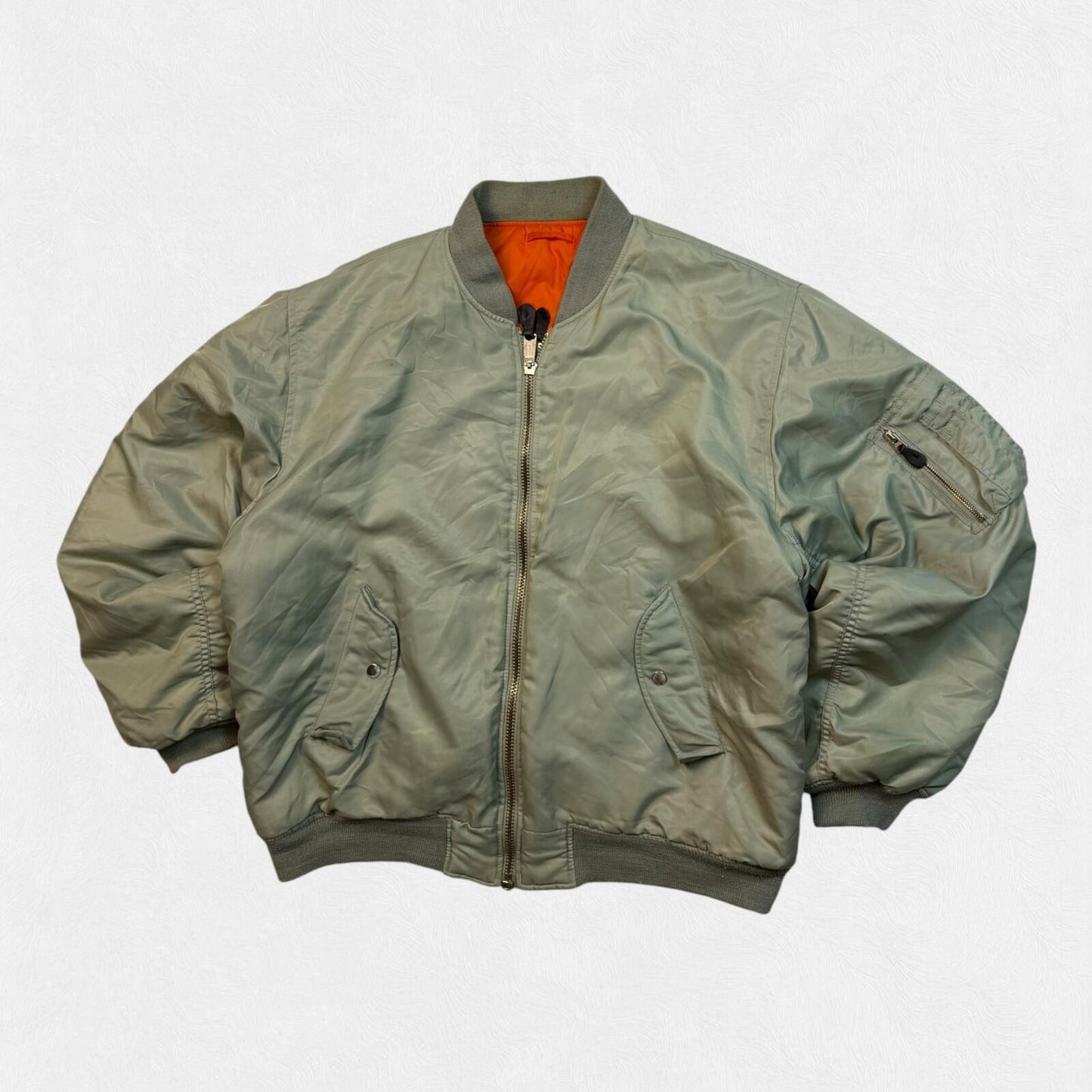 Vintage 90s MA-1 flight bomber jacket (XL)