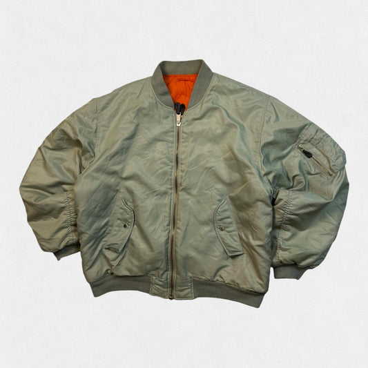 Vintage 90s MA-1 flight bomber jacket (XL)