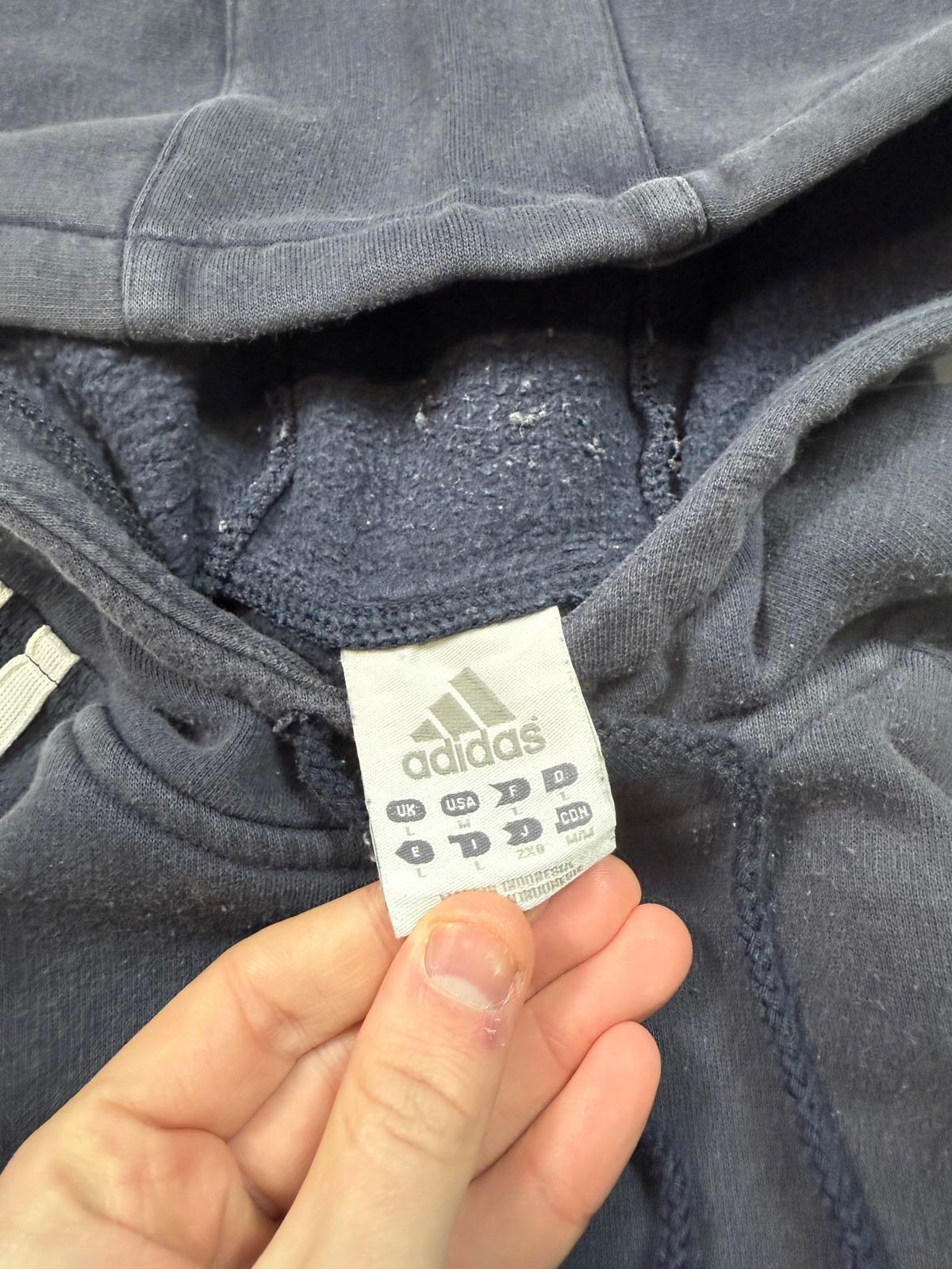 Vintage Adidas small logo hoodie (L)