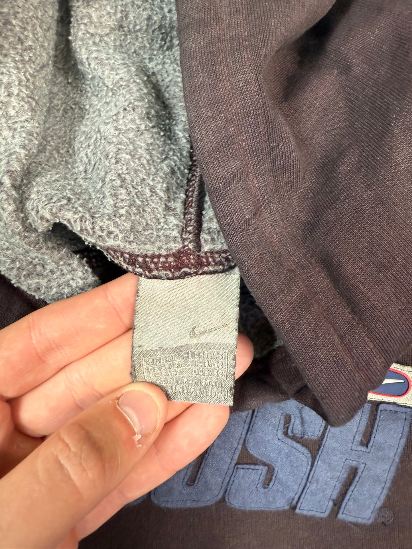 Vintage Nike swoosh spell out hoodie (M)