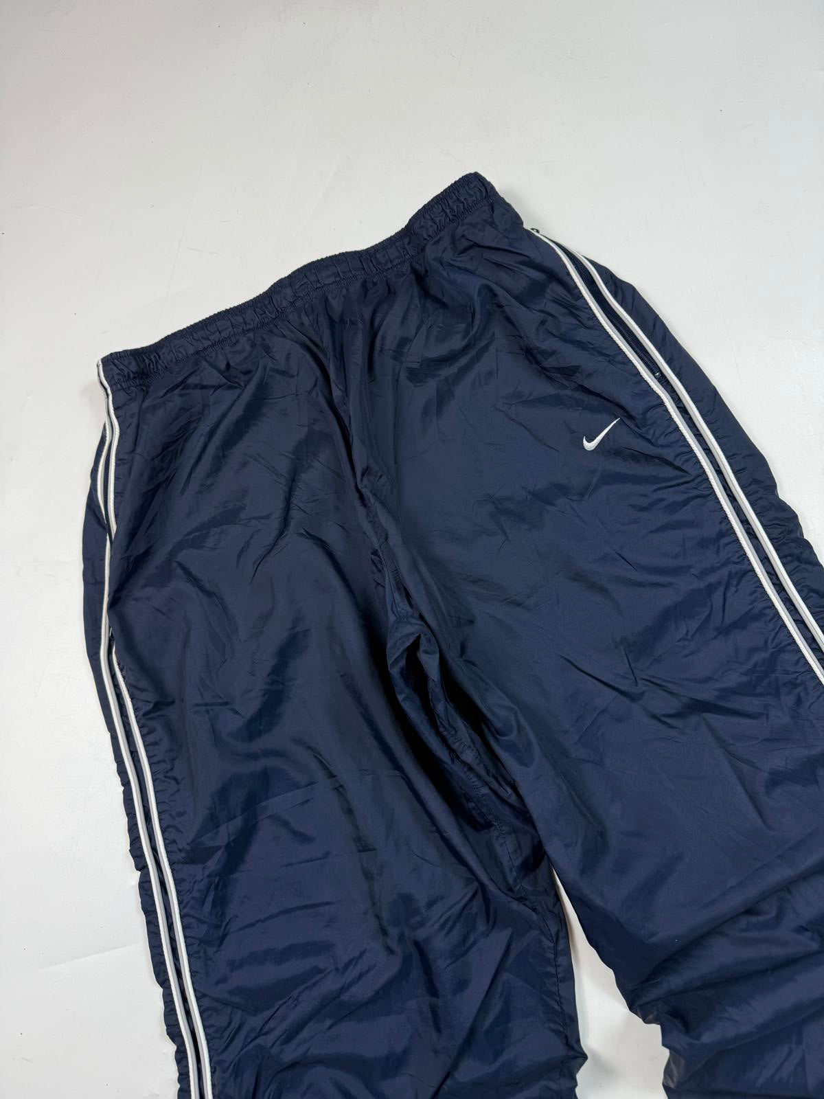 Vintage Nike side stripe baggy track pants (L)