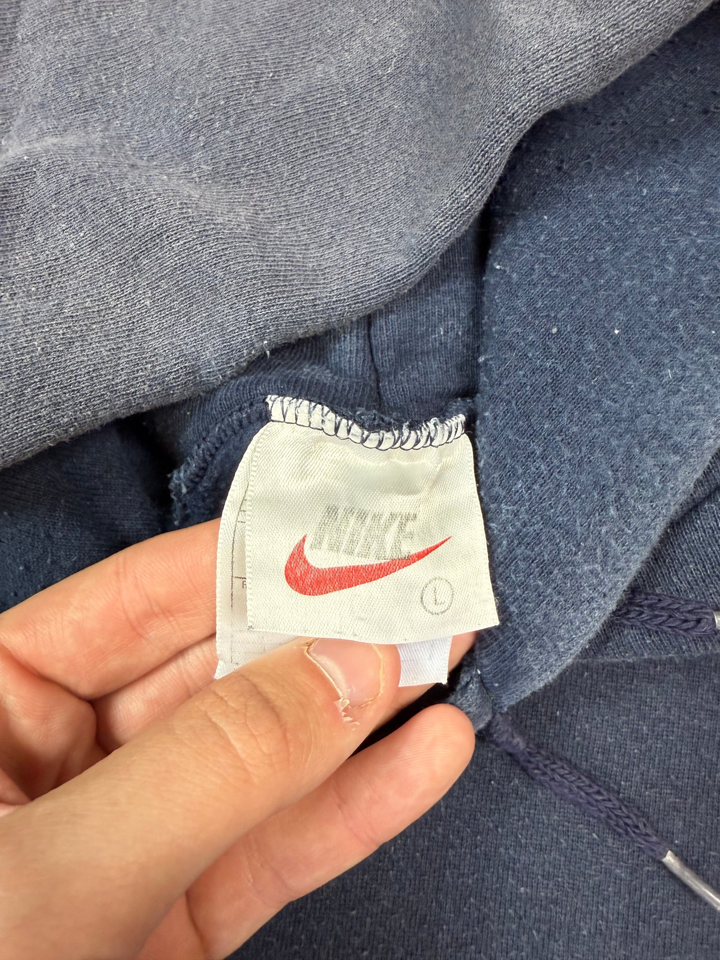 Vintage 90s Nike centre swoosh hoodie (L)