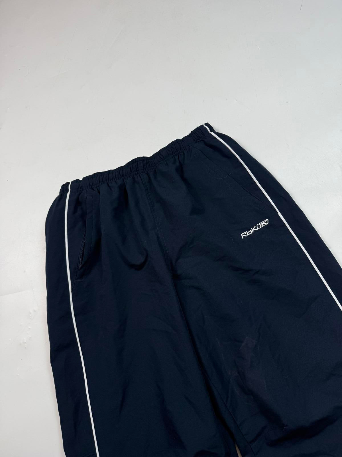 Vintage Reebok spell out baggy track pants (M)