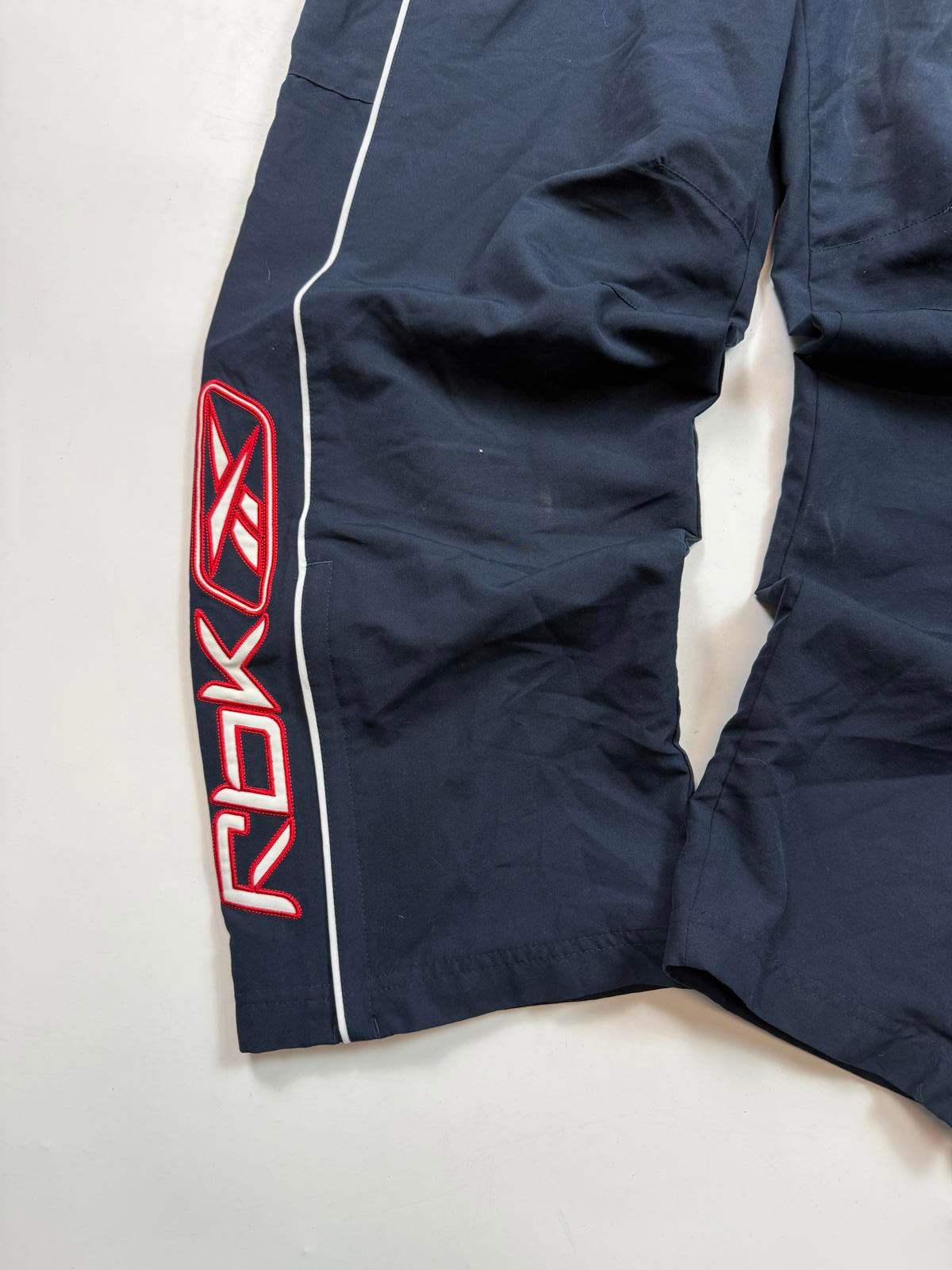 Vintage Reebok spell out baggy track pants (M)