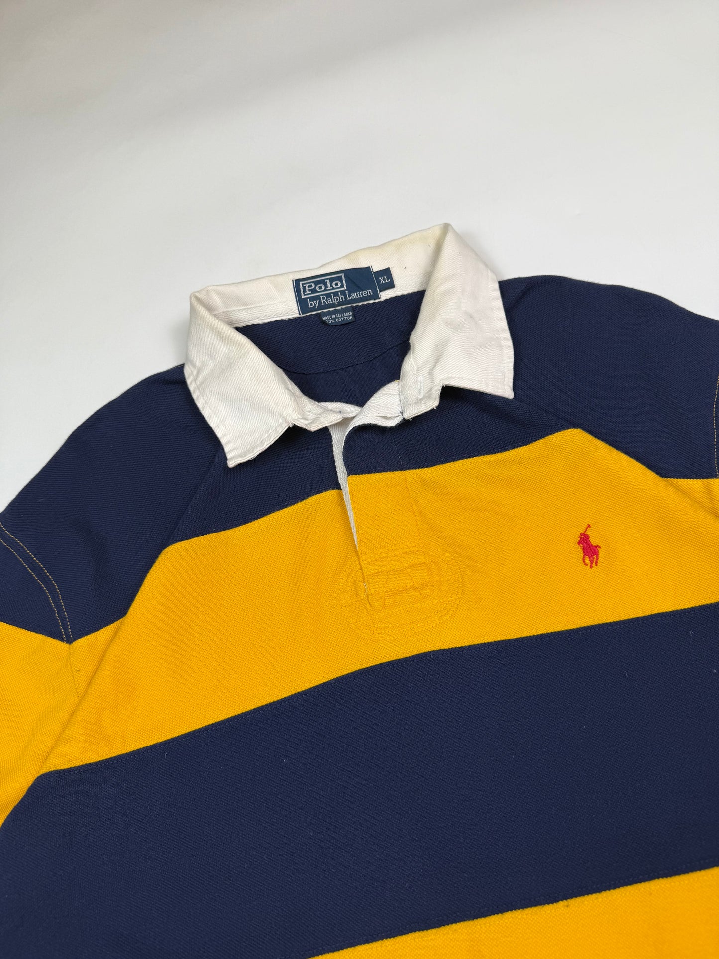Vintage Polo Ralph Lauren striped rugby polo (XL)